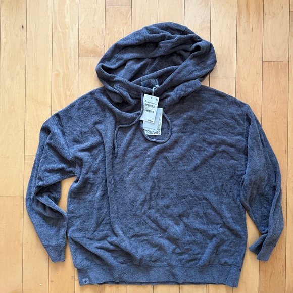 Barefoot Dreams Mineral Funnel Neck Hooded Pullover - Picture 1 of 3